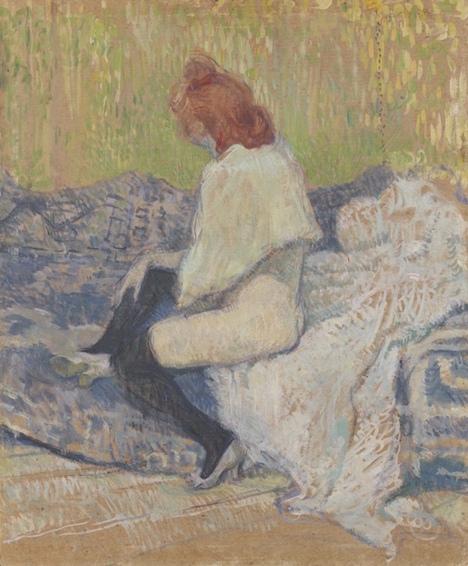 Bild: Henri de Toulouse-Lautrec, Femme rousse, assis sur un divan (Justine Dieuhl), 1897. Ölfarben auf Karton, 58.5 x 48 cm. Kunst Museum Winterthur. Hahnloser/Jaeggli Stiftung